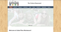 Desktop Screenshot of cedarrivermontessori.org